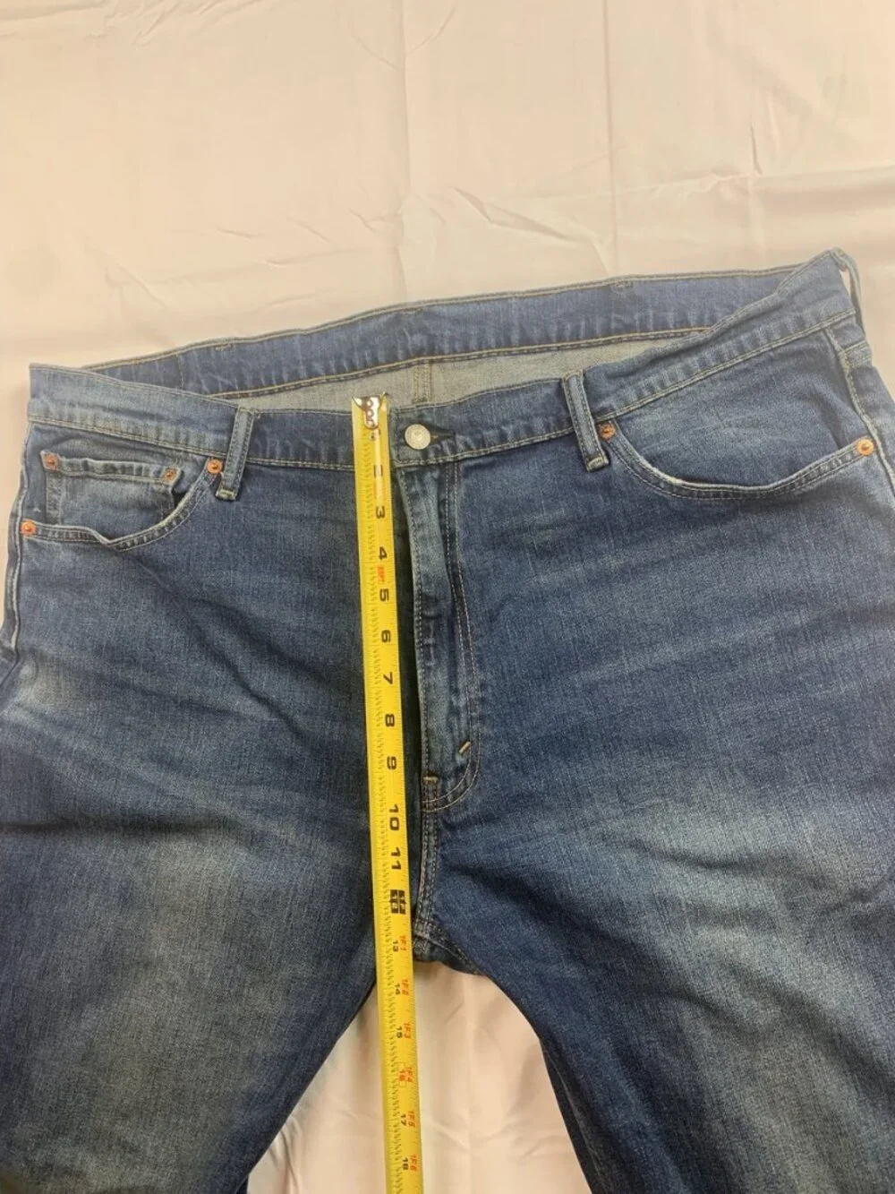 Levis 541 Athletic Taper Mens Jeans W42 L32 Medium Blue Wash Zip Fly Denim